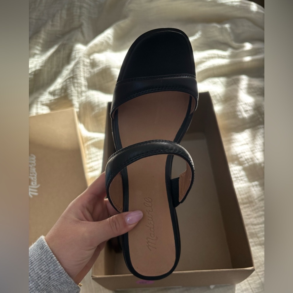 Madewell NEW 8.5 women’s double strap heeled mules